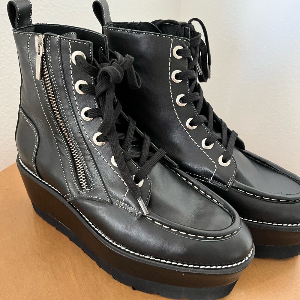 Free People platform combat boots